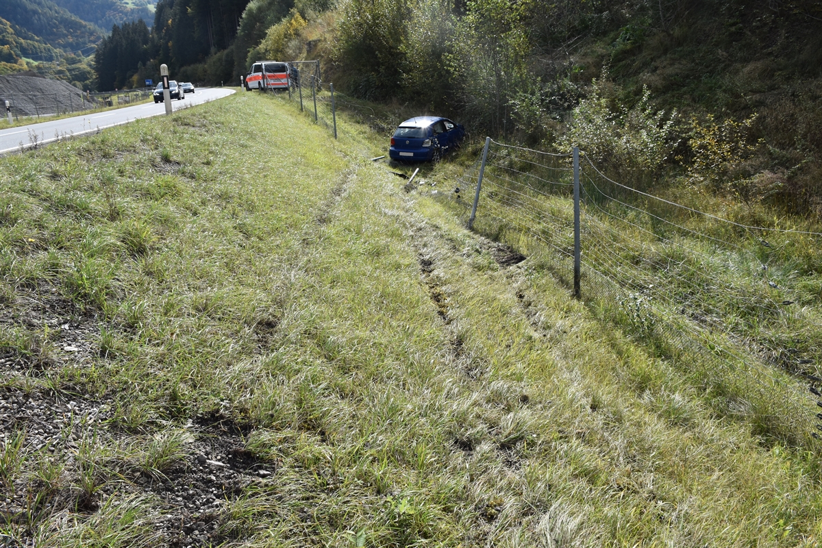 Fahrzeug steht in Wildschutzzaun